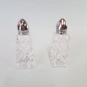 Glass Salt and Pepper Shakers